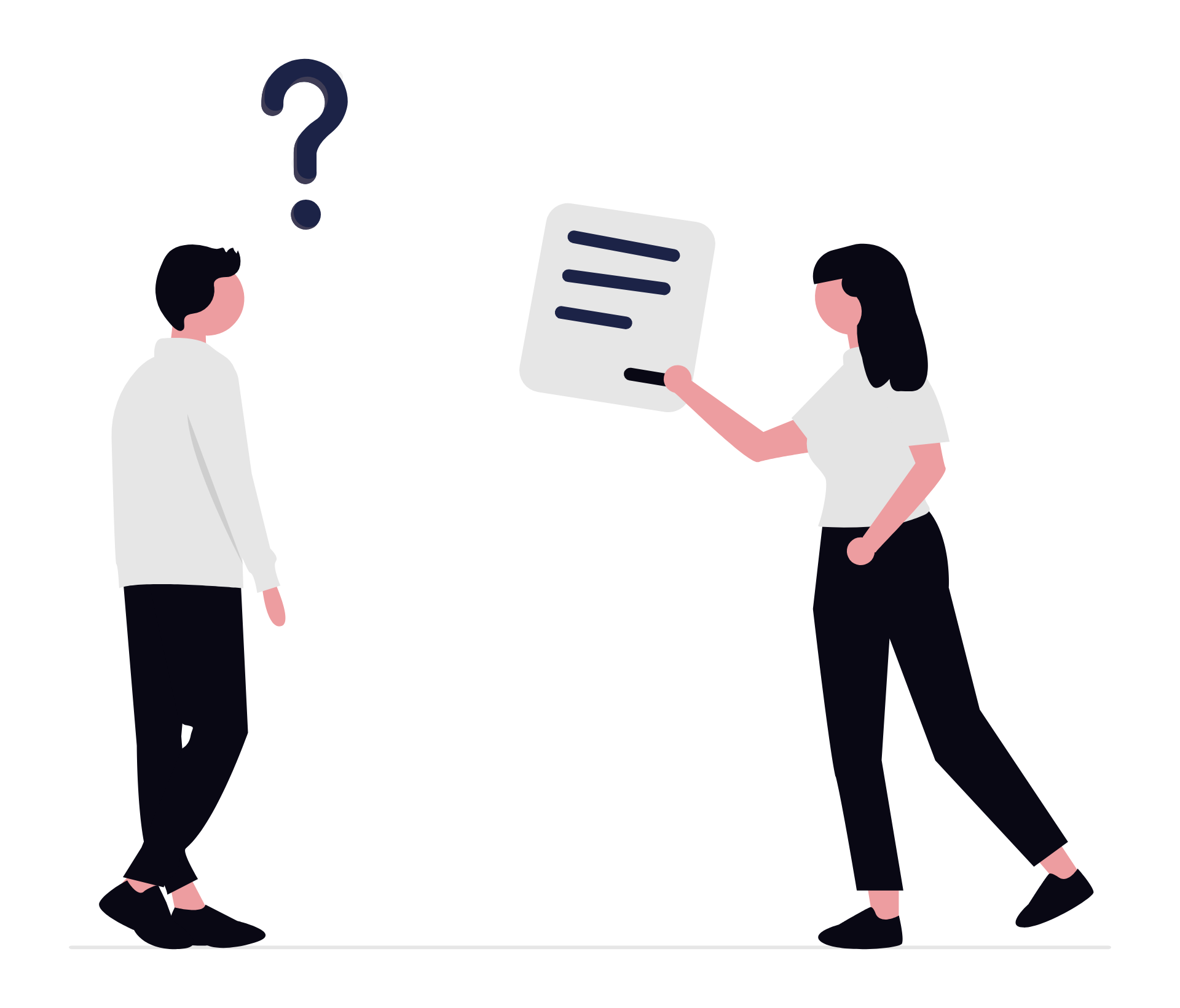 a graphic of a man and woman asking each other "what is local SEO"